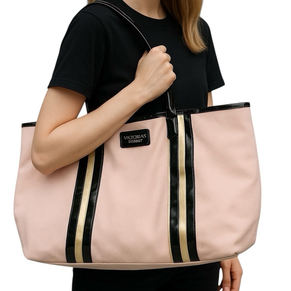 NWT Victoria’s Secret Pink Black Tote Bag